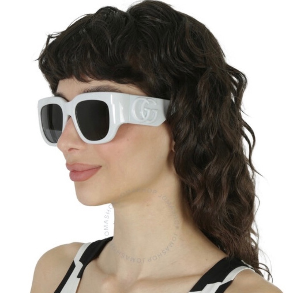 NEW GG1545S 003 GUCCI LIGHT GREY SQUARE WOMEN GUCCI SUNGLASSES